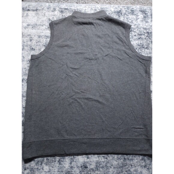 Peter Millar Sweater Mens 2XL XXL Quarter Zip Pullover Vest Golf Gray Sweatshirt - Picture 5 of 6